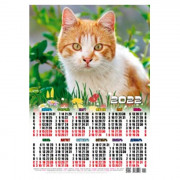 Календарь настенный листовой А2 Рыжий (Эрудит)