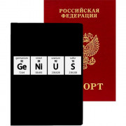 Обложка для паспорта кожзам "Genius" "deVENTE арт.1030103