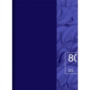 Бизнес-блокнот А4 твердая обложка 80 листов (BG) Blue color ассорти арт 8288