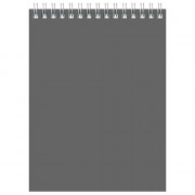 Блокнот А6 мягкая обложка на гребне 60 листов (BG) для конференций серый арт Б6гр60 8597
