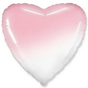 Шар фольгированный 45см Фигура "Сердце. Розовый градиент" арт.6072780