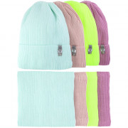 Комплект зимний для девочки (Полярик) арт.E-03-15 размер 52-56 (шапка+снуд) цвет в ассортименте