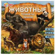Игра настольная карточная (Умные игры) Животные планеты Земля 40 карточек арт.4680107955319