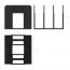Вертикальный накопитель 3 секции  ErichKrause Techno Classic черный арт.16589 (Ст.1) - 