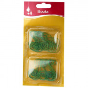Крючки для елочных игрушек "Зеленые завитки" 40шт арт.87163