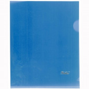 Папка-уголок А5 180мкм Hatber синяя арт.AG5_00102