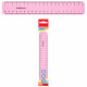 Линейка 20см пластиковая ЕК Pastel, розовая арт.49543 (Ст.1/20)