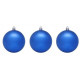 Набор шаров 03шт 08см "Матовый" синий арт.183-933