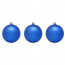Набор шаров 03шт 08см "Матовый" синий арт.183-933 - 
