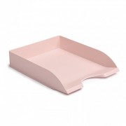 Лоток для бумаг литой 1 секция розовый пастель СТАММ ДЕЛЬТА арт.ЛТ642 (Ст.18)