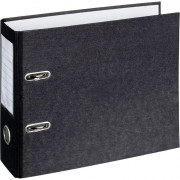 Папка-регистратор 80мм д/платежек мрамор черный, карман на корешке арт.727900)