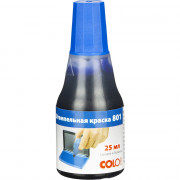 Краска штемпельная на водно глицериновой основе  COLOP 25мл синия с дозатором арт.801