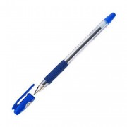 Ручка шариковая  прозрачный корпус  резиновый упор (PILOT) BPS-GP 0,5 синяя арт.BPS-GP-EF-L
