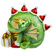 Статуэтка декоративная "Зеленый дракон" 8см арт.91508