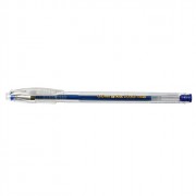Ручка гелевая прозрачныйкорпус Crown 0,7мм синяя металлик арт.HJR-500GSM (Ст.12/144)