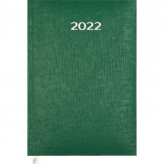 жедневник 2022 "Attomex Lancaster" A5 (145 ммx205 мм) 352 стр, зеленый, белая бумага 70 г/м², печать в 1 краску, твердая обложка из балакрона с поролоном, тиснение фольгой, перфорация, 2 ляссе арт.2232168