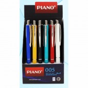 Ручка шариковая автомат (PIANO) "ОО5" непрозрачный корпус синяя, масляная, 0,7мм арт.РS-005 (Ст.24/1152)