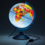Глобус физико-политический диаметр 250мм Классик Евро с подсветкой Новый арт Ке012500191 - 