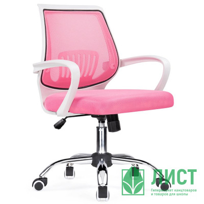 Кресло для оператора хром сетка Ergoplus light розовый (4) Кресло для оператора хром сетка Ergoplus light розовый (4)