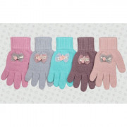 Перчатки для девочки (Полярик) арт.TG-457 размер 15 (7-8л) цвет в ассортименте