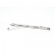 Ручка гелевая  прозрачный корпус  Crown 0,5мм серебро