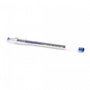 Ручка гелевая  прозрачный корпус  Crown 0,5мм синяя