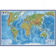 Карта мира настенная физическая арт.КН038