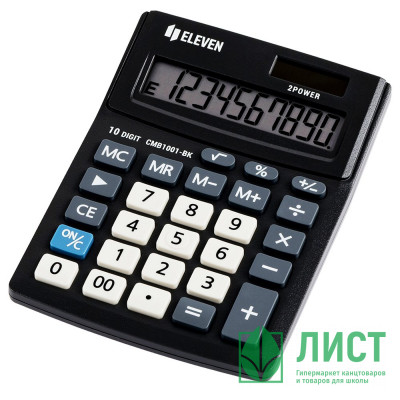 Калькулятор настольный 10 разрядов ELEVEN Business Line 137*102*31  (CMB1001-BK) (Ст.1/40) Калькулятор настольный 10 разрядов ELEVEN Business Line 137*102*31  (CMB1001-BK) (Ст.1/40)
