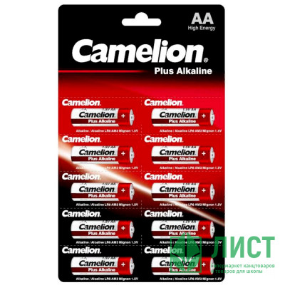 Батарейки Camelion LR06 (АА) алкалиновые BL10 отрывной (цена за 1шт) (Ст.10) Батарейки Camelion LR06 (АА) алкалиновые BL10 отрывной (цена за 1шт) (Ст.10)