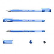 Ручка гелевая  прозрачный корпус  EK 39515 G-TONE синий (уп. по 2шт) (Ст.12)