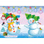 Раскраска НГ А5 с наклейками Зима С Новым годом! (Фламинго) арт.31831 - 