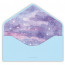 Открытка-конверт "Цветы на голубом" металлизированный арт.БКМ-00011 - 