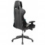 Кресло геймера пластик/кожзам/ткань Zombie VIKING 5 AERO  черный/белый - 