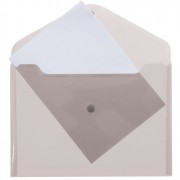 Папка-конверт на кнопке А4(235*325) 180мкм deVENTE прозрачная арт.3071405