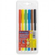 Фломастеры (Centropen) Colour World Washable 6 цветов арт.7550/6 TP / 7790/6 TP