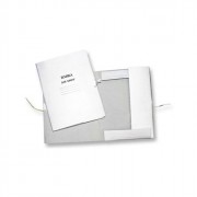 Папка для бумаг 360 г/м2 картонная не мелованная с завязками белая арт.пз-36/97