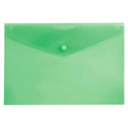 Папка-конверт на кнопке А4(235*325) 180мкм Бюрократ зеленый арт.PK803Agrn