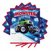 Тетрадь 18 листов линия (Erich Krause) Monster Car арт 49204