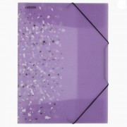 Папка на резинке А4 35мм пластиковая 0,40мм сиреневая deVENTE Crystal Dream арт.3070903 (Ст.60)