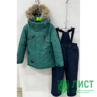 Комплект зимний для мальчика (Ballabio) арт.scs-L-2326-3 (п/комбинезон+куртка)  цвет зеленый Комплект зимний для мальчика (Ballabio) арт.scs-L-2326-3 (п/комбинезон+куртка)  цвет зеленый