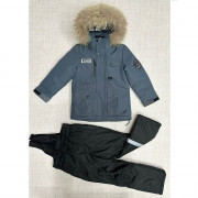 Комплект зимний для мальчика (MULTIBREND) арт.yb-2378-3 (п/комбинезон+куртка)  цвет серый