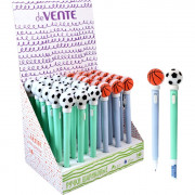Ручка шариковая детская (deVENTE)  Balls LED-подсветка арт.9021101