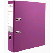 Папка-регистратор 50мм ПВХ с 1 сторонней обтяжкой, металлический уголок, фиолетовая, разобранная арт.3093203 (Ст.50)