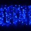 Гирлянда электрическая уличная занавес Дождь 2*1,5м 320LED цвет синий (светлый провод) 8режимов арт.183-227 - my_209265
