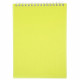 Блокнот А5 пластиковая обложка на гребне 80 листов (Hatber) LINE NEON Желтый арт.80Б5В1гр_03037