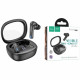 Наушники вакуумные беспров. HOCO EQ6 Shadow true wireless BT headset цв.черный