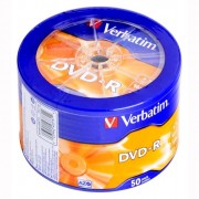 Диск  DVD-R Verbatim 4,7Гб 16x Shrink (Ст.50) для печати УПАКОВКА