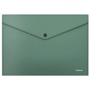 Папка-конверт на кнопке А4(235*325) 140мкм ErichKrause непрозрачная зеленый арт.50178