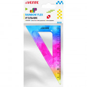 Угольник 12см 30° (deVENTE) Rainbow Flex радужный гибкий арт.5097200