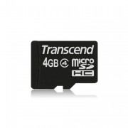 Карта памяти 4GB microSD, Transcend  microSDHC Class 4